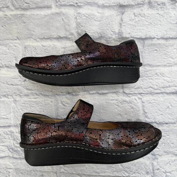 Alegria PAL-839 Paloma Metallic Black Stone Mary Jane Shoes Women EU 38 US 7.5 - Picture 6 of 11